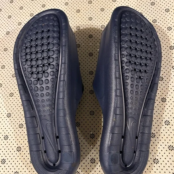 Nike Men's Dark Blue Slide Sandals - Picture 2 of 3